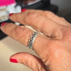 Silver Crown Ring